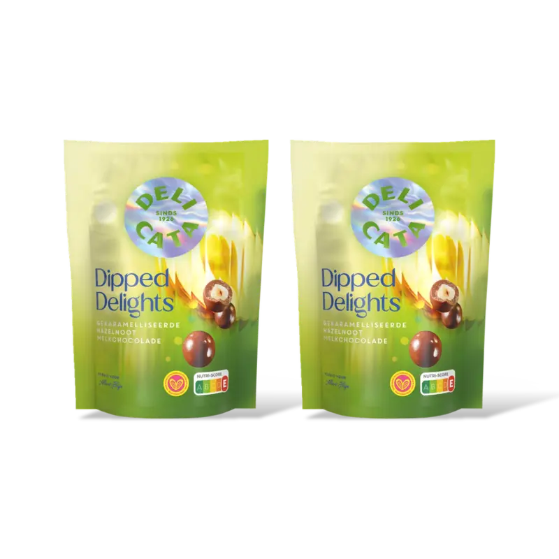 Delicata delights hazelnoot melkchocolade 2-pack