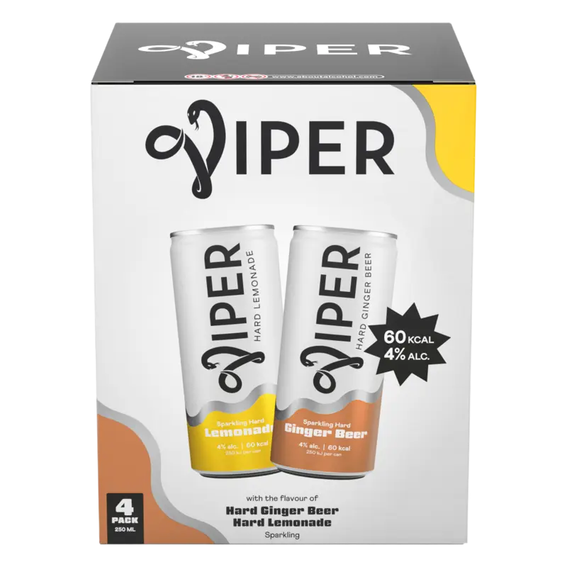 Hard lemonade ginger beer 4-pack