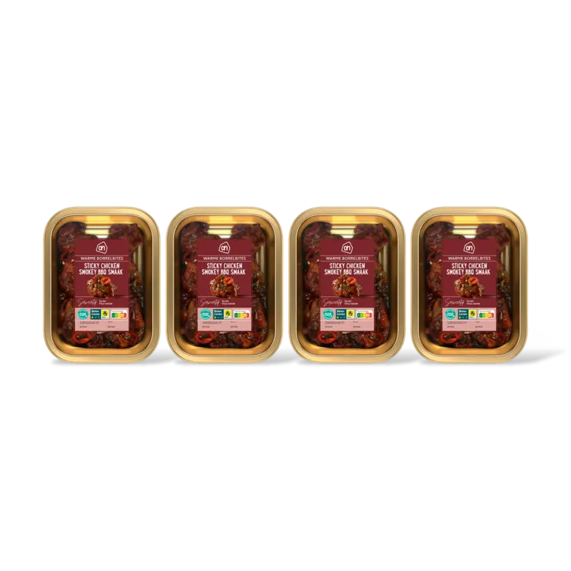 Sticky chicken smokey BBQ smaak 4-pack