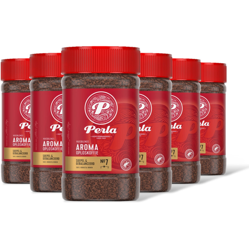 Perla Huisblends Aroma oploskoffie 6-pack
