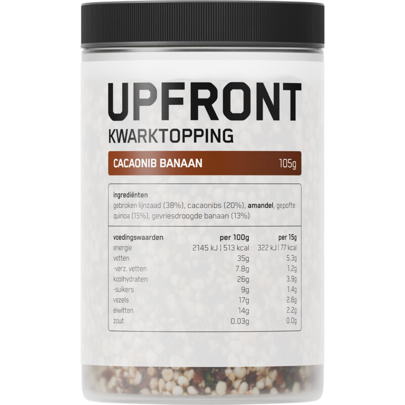Upfront Kwarktopping cacaonib banaan