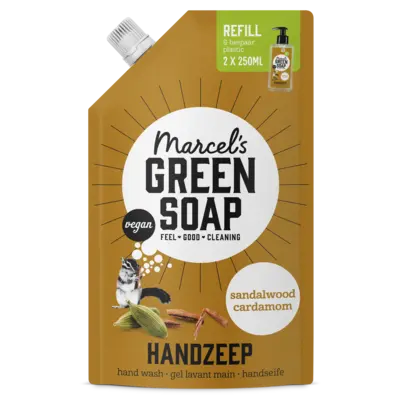 pdp-image-Marcel's Green Soap Handzeep sandalwood & cardamom navulling