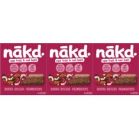 Nakd Berry delight bars 3-pack