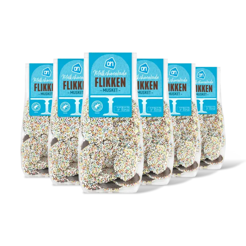 Melkchocolade flikken musket 6-pack