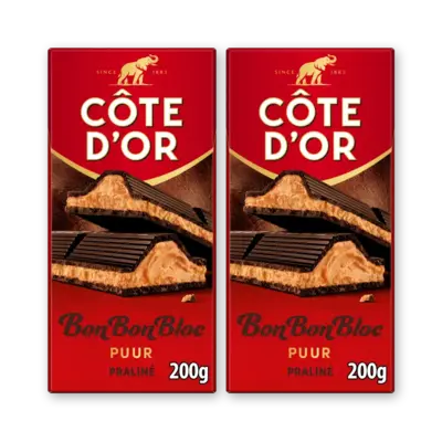 pdp-image-Côte d'Or BonBonBloc praliné puur 2-pack