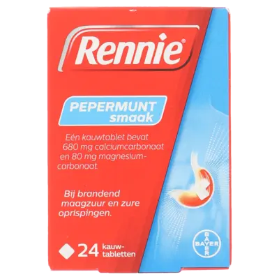 pdp-image-Rennie Pepermunt smaak kauwtabletten