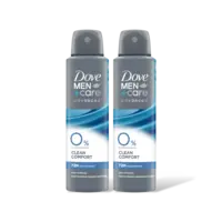 Dove Men+care extra fresh 0% deodorant 2-pack