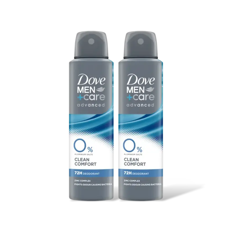 Dove Men+care extra fresh 0% deodorant 2-pack