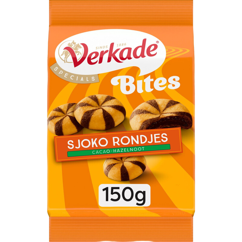Een afbeelding van Verkade Bites sjoko rondjes cacao-hazelnoot