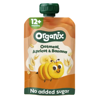 pdp-image-Organix Knijpfruit oatmeal, apricot, banana 12m+