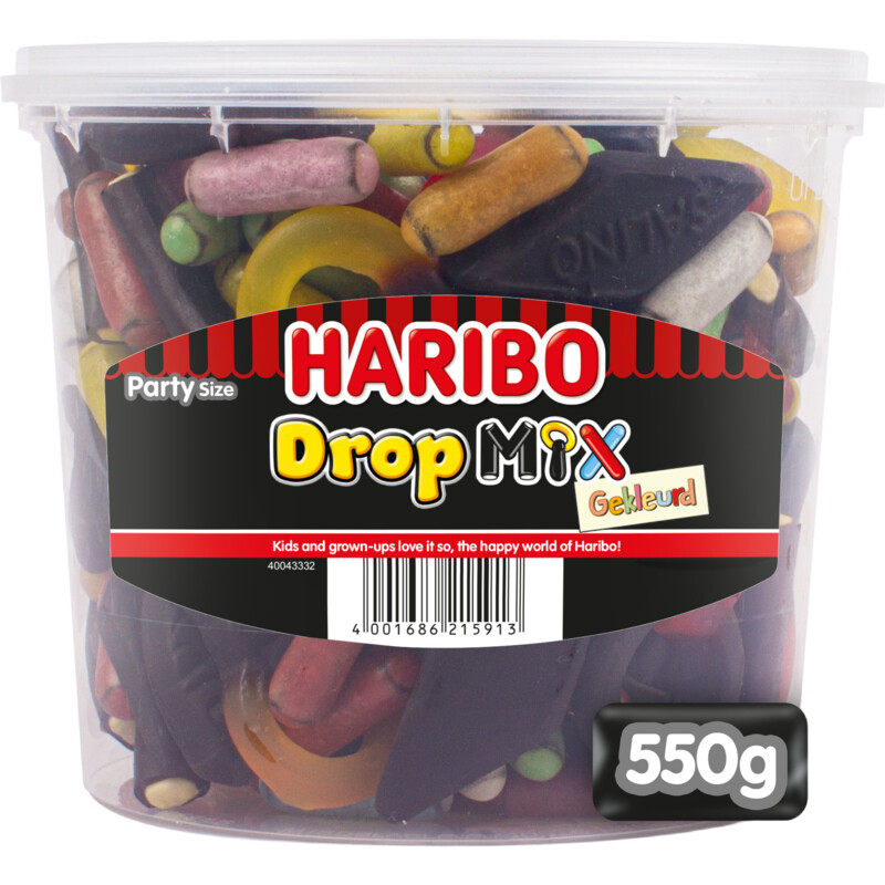 Een afbeelding van Haribo Dropmix gekleurd