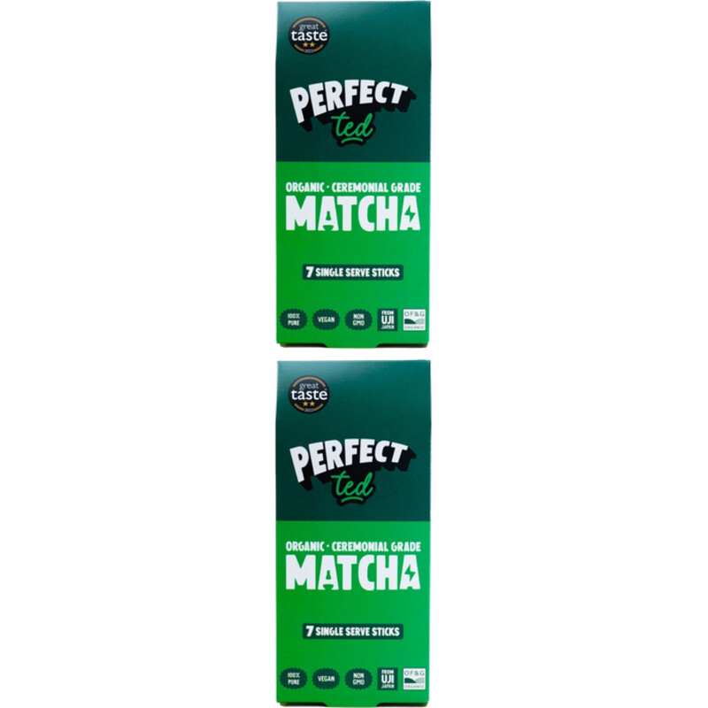 Een afbeelding van Perfect Ted Matcha green tea sticks 2-pack