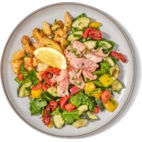 Een afbeelding van AH Stoommaaltijd zalm Toscaanse stijl