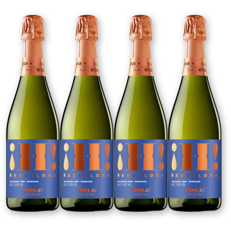 Hola! Hola! Sparkling Brut AF 4 flessen