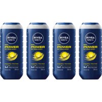 Een afbeelding van NIVEA Men power refresh douchegel 4-pack