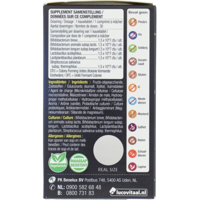 pdp-image-Lucovitaal Probiotica kauwtabletten