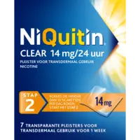 Niquitin Clear 14mg nicotine pleister stap 2