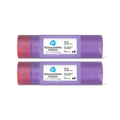 pdp-image-AH Pedaalemmerzak trekband lavendel 35l 2pk
