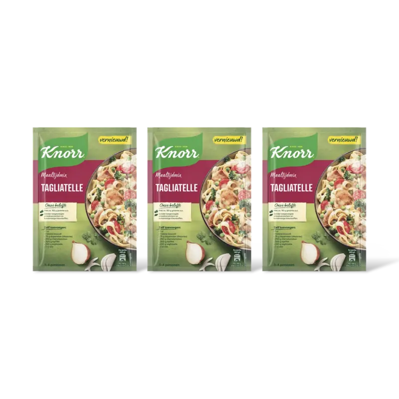 Knorr Maaltijdmix tagliatelle 3-pack