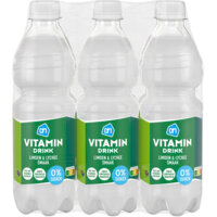 AH Vitamin drink limoen lychee 0% 6-pack
