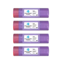AH Pedaalemmerzakken lavendel 35l 4-pack