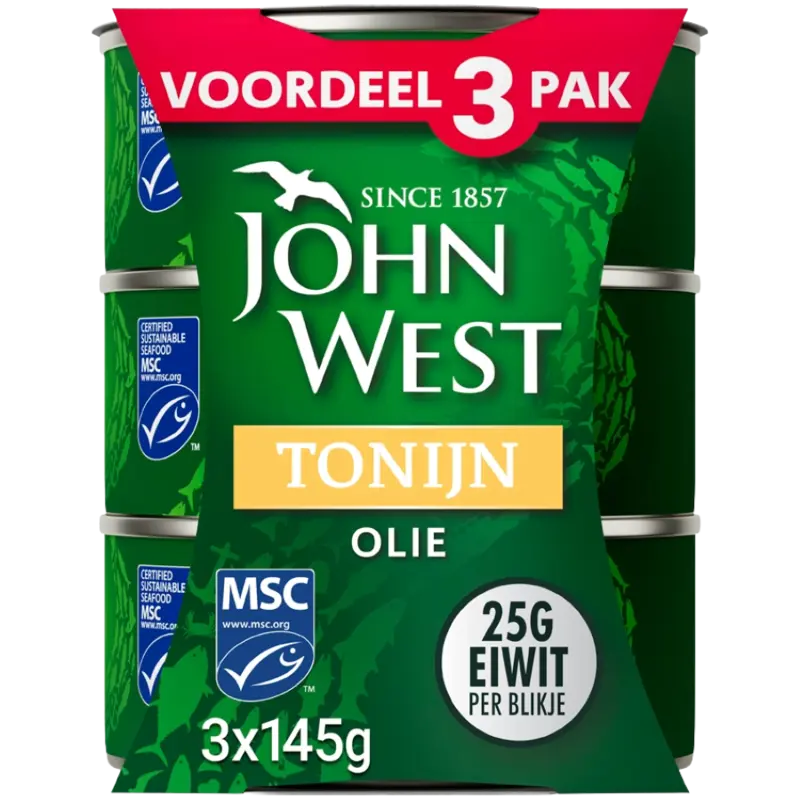 John West Tonijn in olie 3-pack