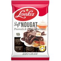 Een afbeelding van Lonka Soft nougat pinda's & pure chocolade