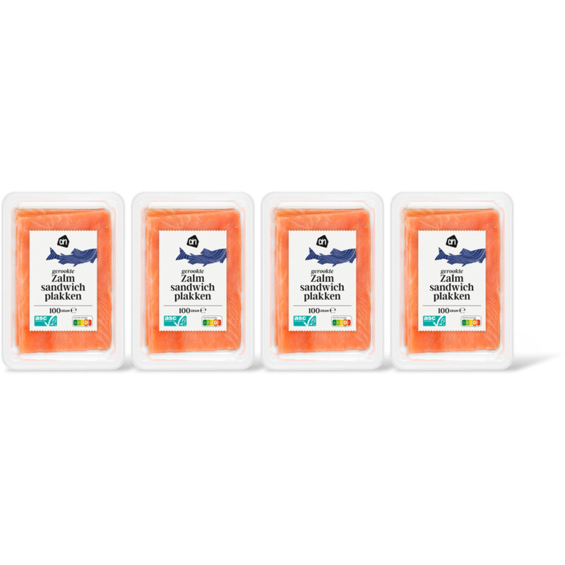 AH Sandwich zalmplakken 4-pack