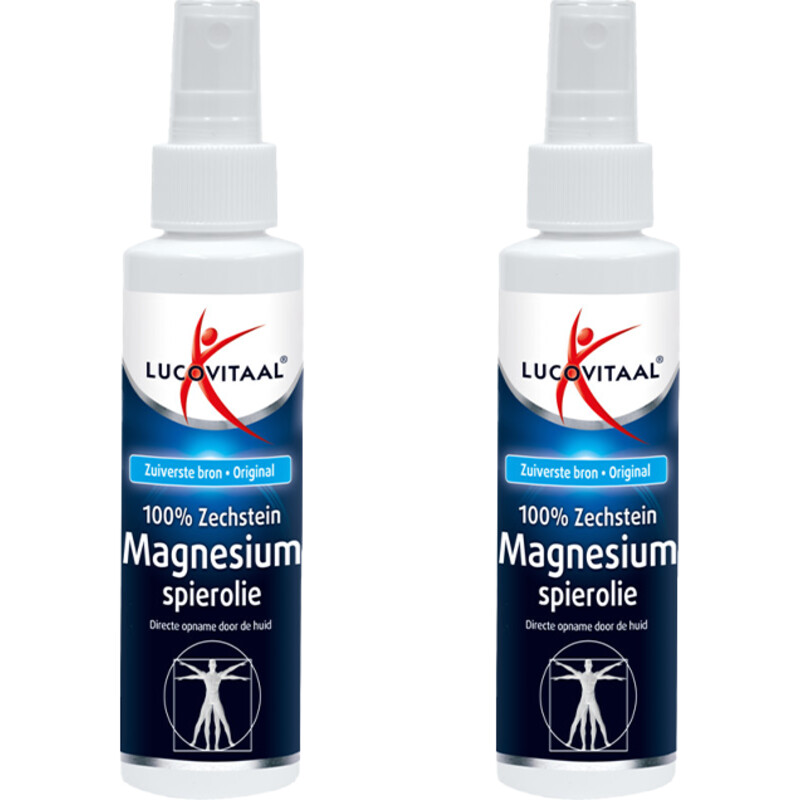 Een afbeelding van Lucovitaal Magnesium spierolie spray 2-pack
