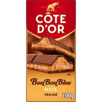 Côte d'Or BonBonBloc chocoladereep praliné melk