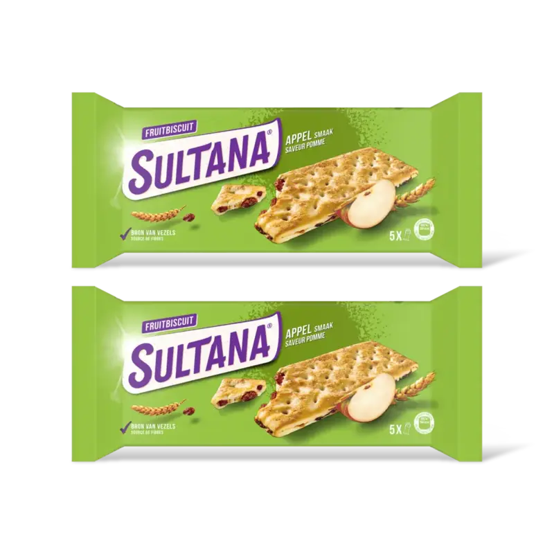 Fruitbiscuit appel 2-pack