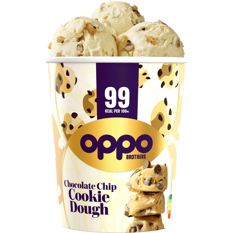 Een afbeelding van Oppo Brothers Chocolate chip cookie dough
