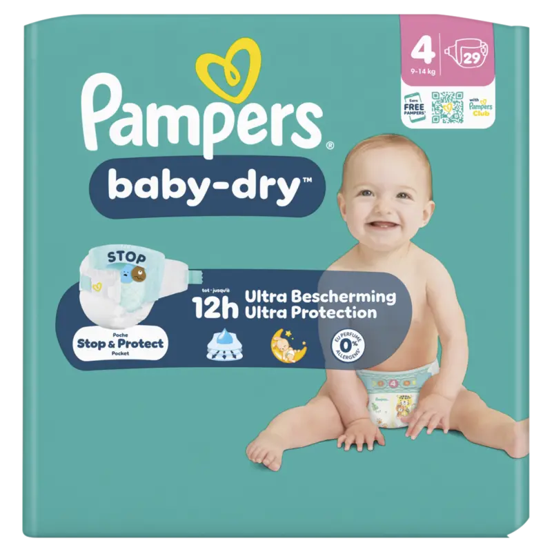 Baby-Dry Maat 4, 29 Luiers