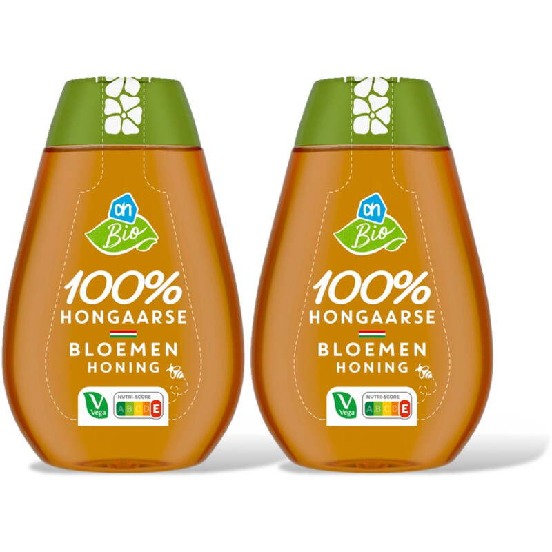 AH Biologisch 100% Hongaarse Bloemenhoning 2-pack
