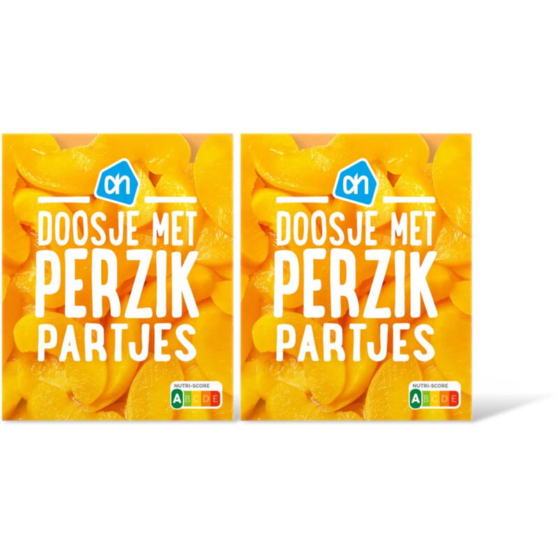 AH Doosje met perzikpartjes 2-pack