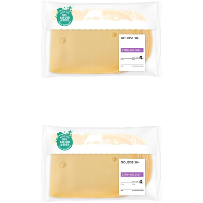 Een afbeelding van AH Goudse extra belegen 30+ plakken 2-pack