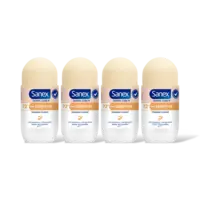 Sanex Derma care+ sensitive deo roller 4-pack