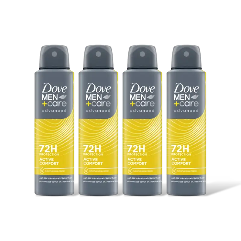 Dove Men+care active comfort deodorant 4-pack
