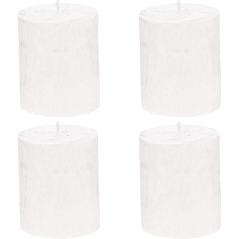 Een afbeelding van AH Rustiek 7x8cm wit 4-pack