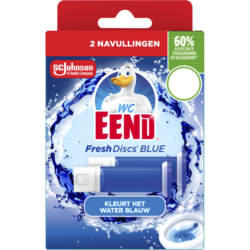 WC-Eend Fresh discs coloring bluing navulling