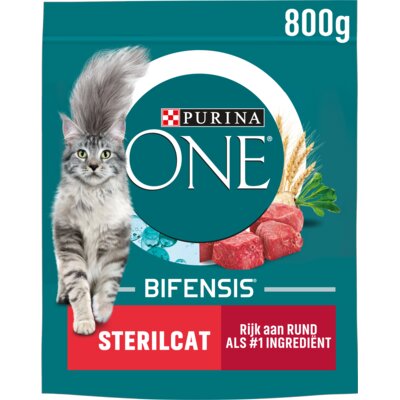 Purina ONE Sterilcat rijk aan rund bestellen Albert Heijn