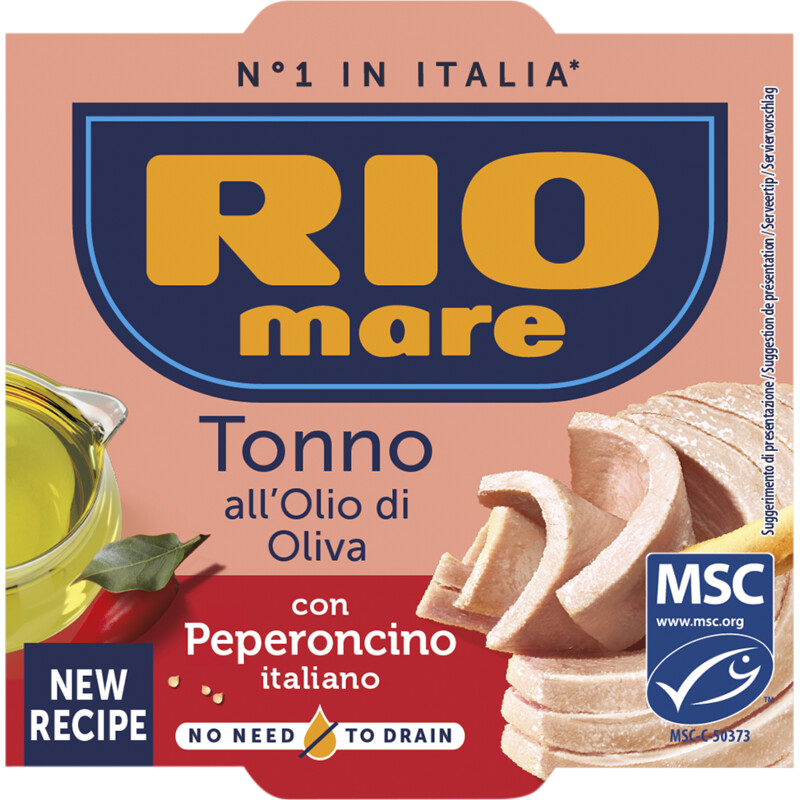 Een afbeelding van Rio Mare Tonijn in olijfolie rode peper