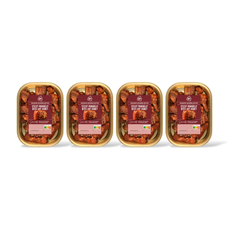 AH Sticky porkbelly bites hot honey 4-pack
