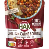 Een afbeelding van Hak Chili sin carne schotel