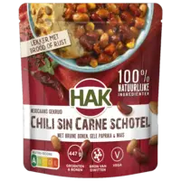 Hak Chili sin carne schotel