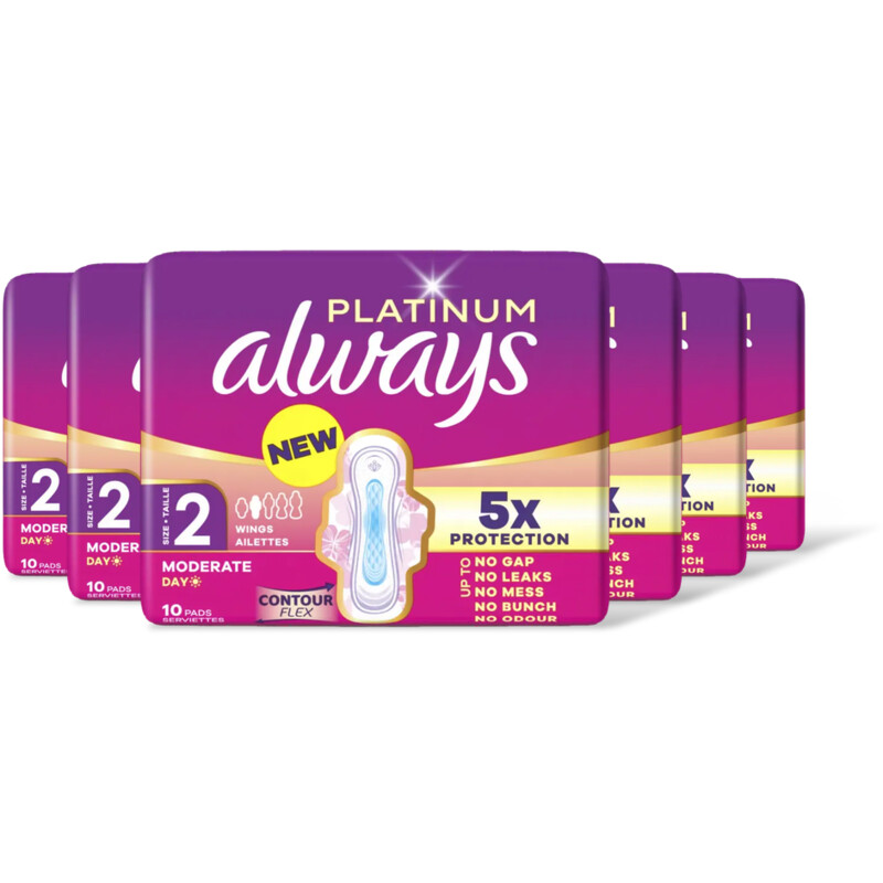 Always Platinum long maandverband 6-pack