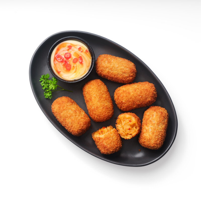 Een afbeelding van AH Excellent Crispy chili oil kroketjes