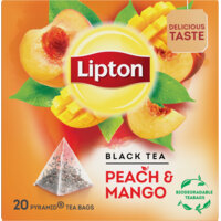 Een afbeelding van Lipton Peach & mango black tea