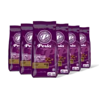 Perla Huisblends Espresso extra dark koffiebonen 6-pack