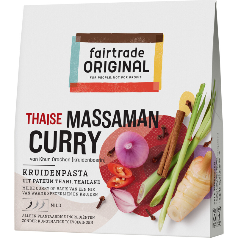 Een afbeelding van Fairtrade Original Kruidenpasta Thaise massaman curry